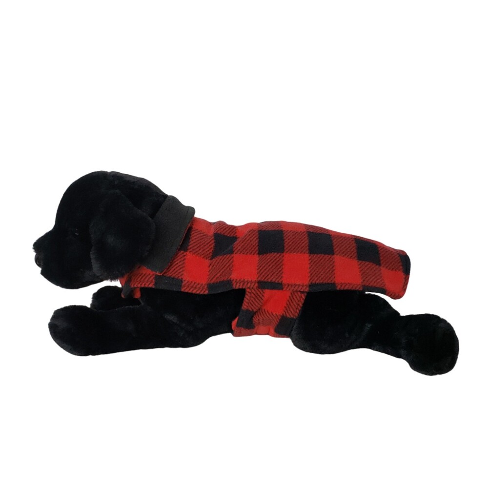 GOOD 2 GO Red Plaid Dog Coat Size Medium / Large